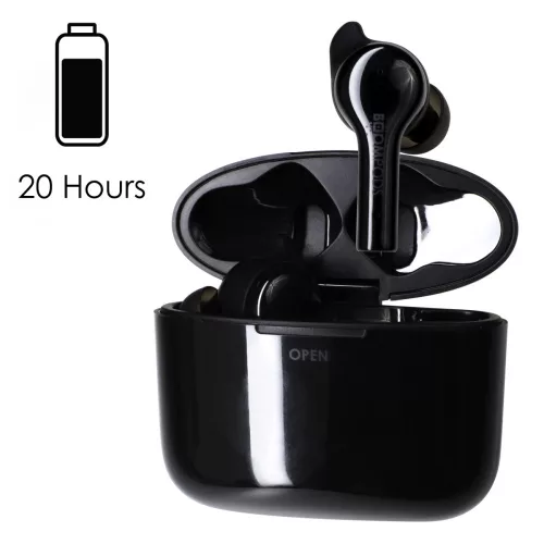 Boompods TWS Bluetooth sztereó headset v5.0 + töltőtok - Boompods Bassline Go TWS with Charging Case - fekete