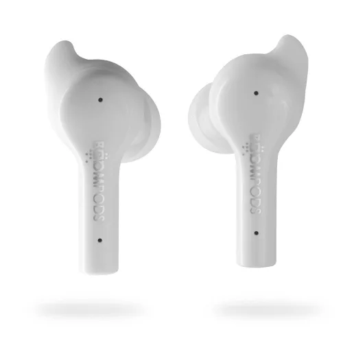 Boompods TWS Bluetooth sztereó headset v5.0 + töltőtok - Boompods Bassline Go TWS with Charging Case - fehér