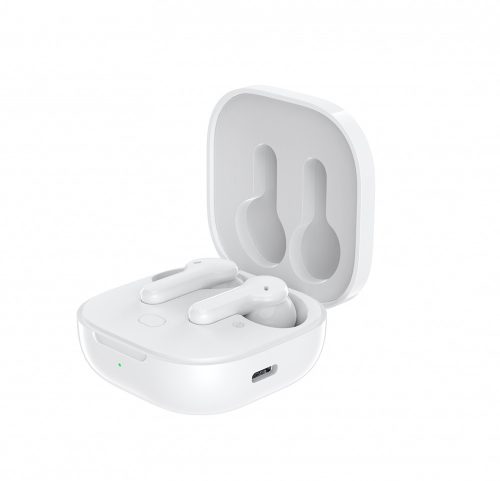 Boompods TWS Bluetooth sztereó headset v5.0 + töltőtok - Boompods Bassline Compact TWS with Charging Case - fehér