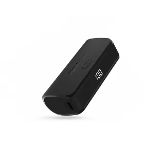   Univerzális hordozható, asztali akkumulátor töltő - Boompods Powerboom-2022 Power Bank - USB + Type-C + PD + QC3.0 - 5000 mAh - fekete