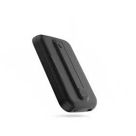   Univerzális hordozható, asztali akkumulátor töltő - Boompods MagClix PowerBank - Magnetic Wireless Charging + Type-C - 5000 mAh - fekete