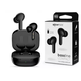   Boompods TWS Bluetooth sztereó headset v5.0 + töltőtok - Boompods Bassline Compact TWS with Charging Case - fekete