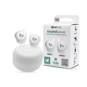   Boompods TWS Bluetooth sztereó headset v5.3 + töltőtok - Boompods Soundwave Ocean TWS with Charging Case - fehér