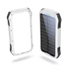Univerzális hordozható, asztali akkumulátor töltő - Boompods Neutron Solar PowerBank - 2xUSB + Type-C - 10.000 mAh - fehér