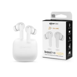   Boompods TWS Bluetooth sztereó headset v5.0 + töltőtok - Boompods Bassline Hush TWS with Charging Case - fehér