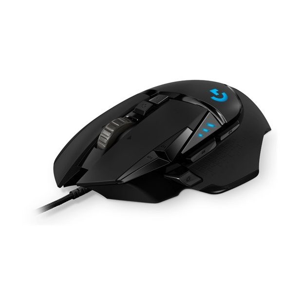 Logitech G502 Hero Gamer egér - Fekete