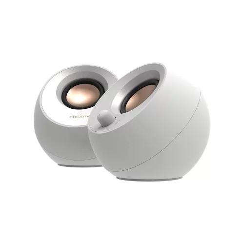Creative Pebble V3 hangszóró - USB-C, Bluetooth, fehér