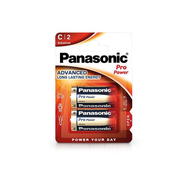 Panasonic Pro Power Alkaline LR14 Baby elem - 2 db/csomag