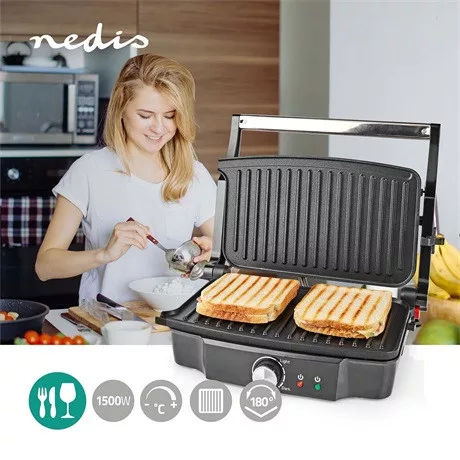 Nedis KAGR131FSR kontakt grill