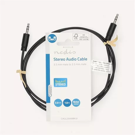 Nedis CAGL22000BK10 audio kábel 1 m