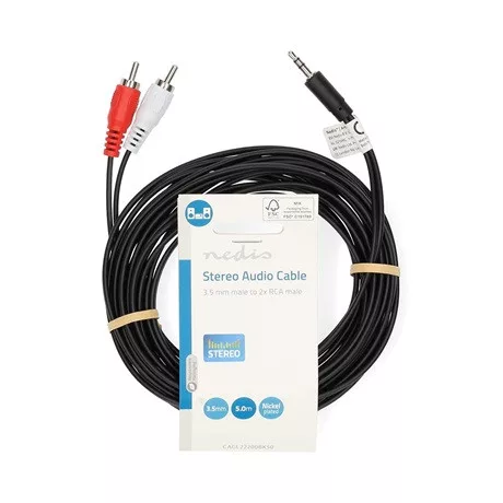 Nedis CAGL22200BK50 audio kábel