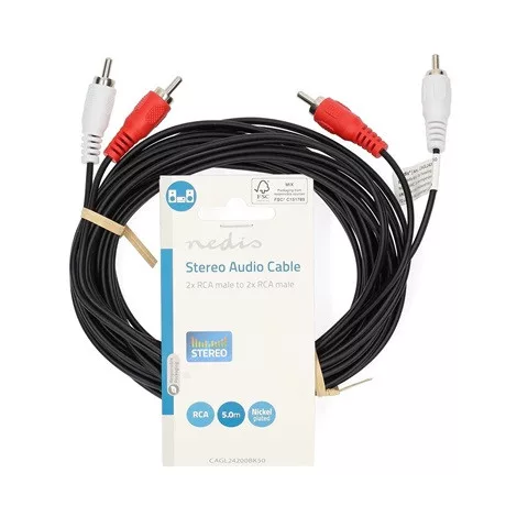 Nedis CAGL24200BK50 audio kábel
