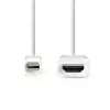 Nedis CCGL37600WT20 mini displayport - hdmi kábel 2 m
