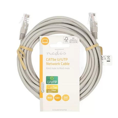 Nedis CCGL85101GY50 utp hálózati kábel 5 m