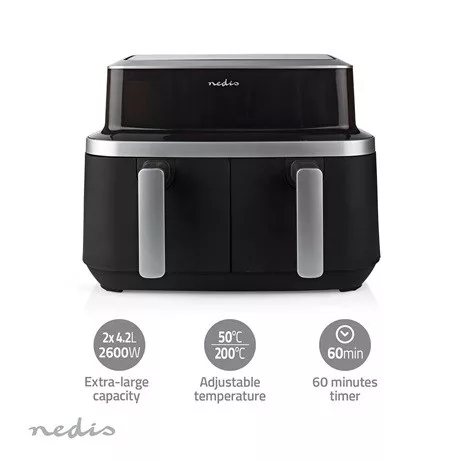 Nedis KAAF320BK forrólevegős sütő