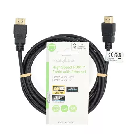 Nedis CVGL34060BK20 hdmi kábel 2 m