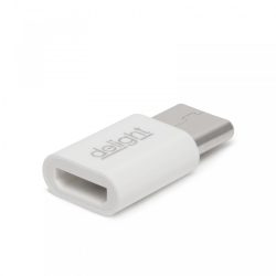 DeLight microUSB - Type C átalakító adapter (55448C)