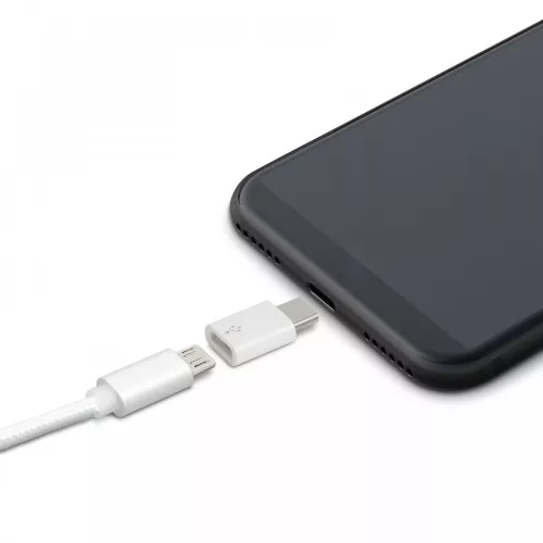 DeLight microUSB - Type C átalakító adapter (55448C)