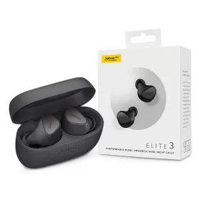   Jabra TWS Bluetooth sztereó headset v5.2 + töltőtok - Jabra Elite 3 True        Wireless Earphones with Charging Case - sötét szürke