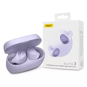   Jabra TWS Bluetooth sztereó headset v5.2 + töltőtok - Jabra Elite 3 True        Wireless Earphones with Charging Case - lila
