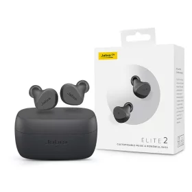   Jabra TWS Bluetooth sztereó headset v5.2 + töltőtok - Jabra Elite 2 True        Wireless Earphones with Charging Case - sötét szürke