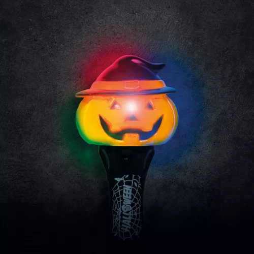 Halloween-i LED lámpa - tök - elemes (58113A)