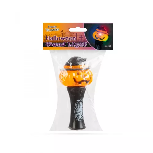 Halloween-i LED lámpa - tök - elemes (58113A)
