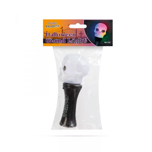 Halloween-i LED lámpa - koponya - elemes (58113C)