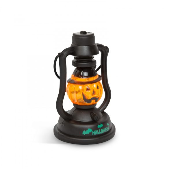 Halloween-i LED lámpa kacagás hangeffekttel - tök - elemes (58114A)