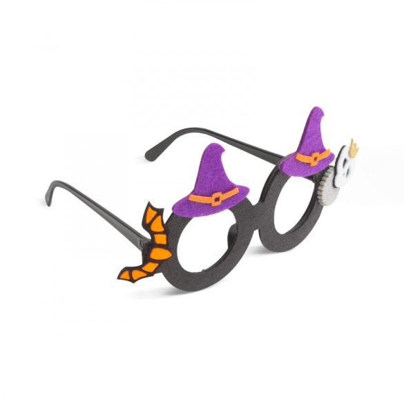 Halloween-i party szemüveg - boszorkány kalap (58117A)