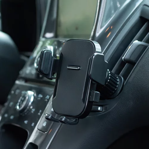 Maxlife univerzális műszerfalra / szélvédőre helyezhető / szellőzőrácsba        illeszthető autós tartó - Maxlife MXCH-07 Car Holder - fekete