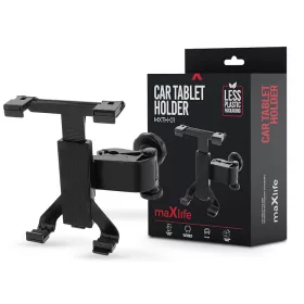   Maxlife univerzális fejtámlára szerelhető telefon/tablet autós tartó - Maxlife MXTH-01 Car Tablet Holder - fekete