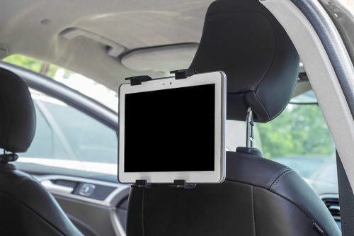 Maxlife univerzális fejtámlára szerelhető telefon/tablet autós tartó - Maxlife MXTH-01 Car Tablet Holder - fekete
