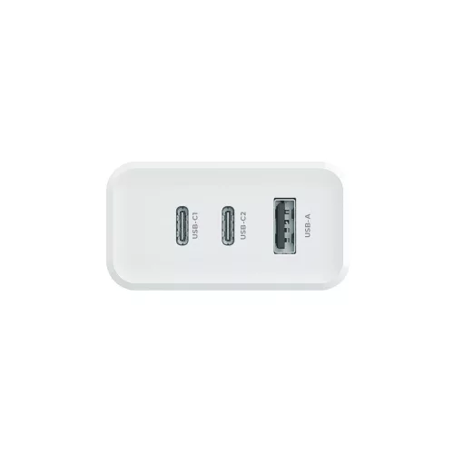 Maxlife MXTC-07-45ACC PD+QC 45W gyorstöltő adapter 2xType-C + USB - fehér