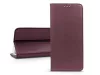 Smart Magneto Book Flip bőrtok - Xiaomi Redmi Note 12 Pro 5G/Poco X5 Pro 5G -   bordó