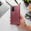 Smart Magneto Book Flip bőrtok - Xiaomi Redmi Note 12 Pro 5G/Poco X5 Pro 5G -   bordó