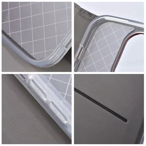 Smart Magneto Book Flip bőrtok - Xiaomi Redmi Note 12 Pro 5G/Poco X5 Pro 5G -   bordó