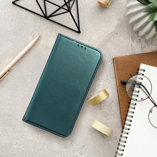 Smart Magneto Book Flip bőrtok - Xiaomi Redmi Note 12 Pro 5G/Poco X5 Pro 5G -   zöld