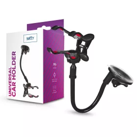   Setty univerzális műszerfalra/szélvédőre helyezhető PDA/GSM autós tartó - Setty 13485 Car Holder - fekete