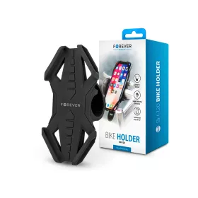   Univerzális kerékpárra szerelhető telefontartó 4-6nquot, méretű készülékekhez - Forever BH-120 Bike Holder - fekete