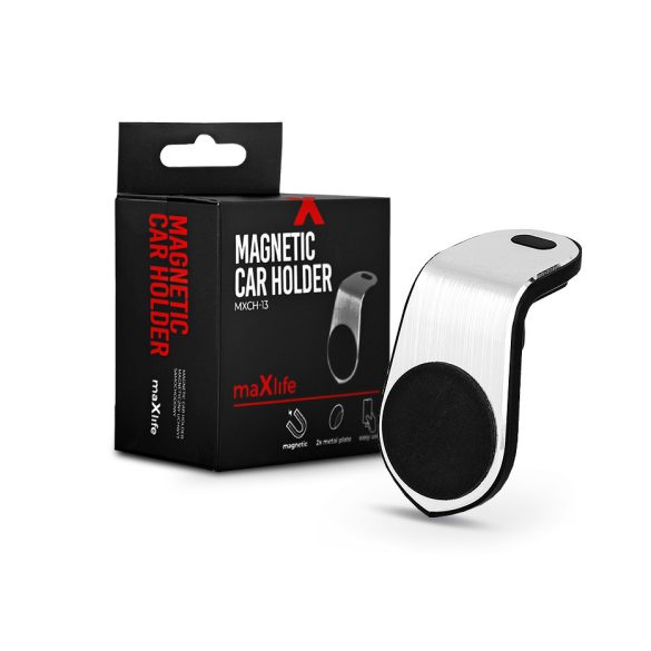 Maxlife univerzális szellőzőrácsba illeszthető mágneses PDA/GSM autós tartó -   Maxlife MXCH-13 Magnetic Car Holder - fekete