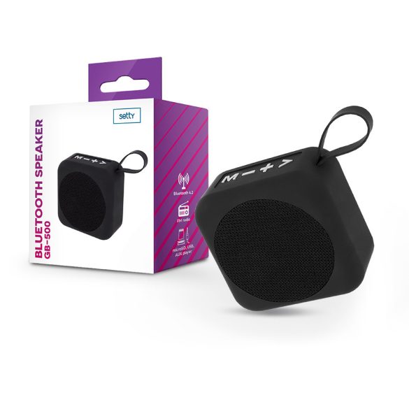 Setty bluetooth hangszóró - Setty GB-500 Bluetooth v4.2 Speaker - fekete