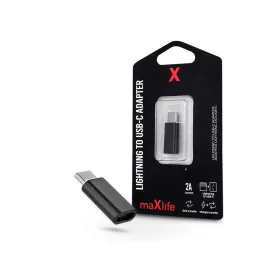   Maxlife Lightning - USB Type-C adapter - Maxlife Lightning To USB-C Adapter - 2A - fekete