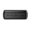 Maxlife univerzális hordozható, asztali akkumulátor töltő - Maxlife MXPB-01     Power Bank - 2xUSB + microUSB + Type-C + Lightning - 30.000 mAh - fekete