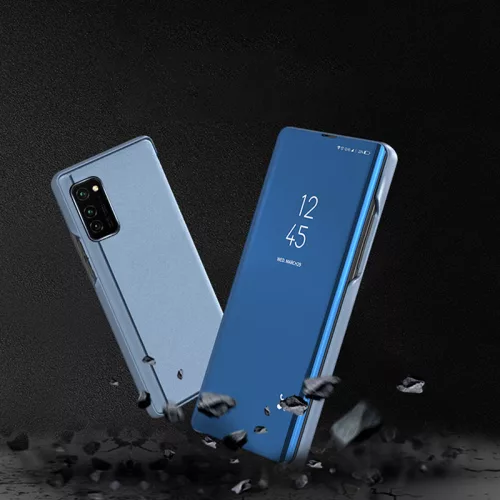 Smart Clear View oldalra nyíló flipes tok - Samsung A536U Galaxy A53 5G - kék