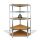 Fémpolc állvány - sarok - 5 szintes - fém - max. 175 kg - 180 x 40 x 40 cm (10846)