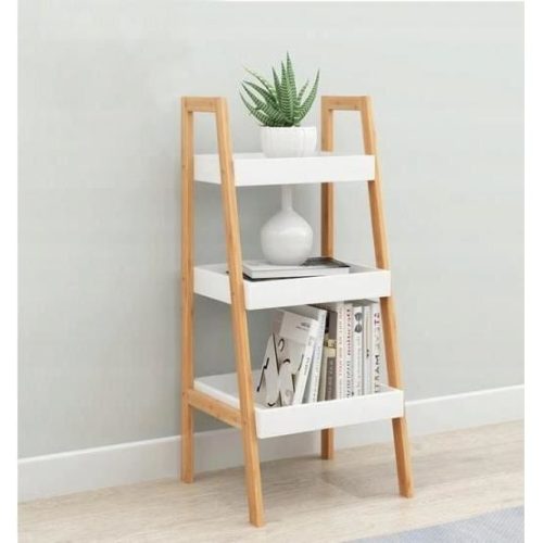 Könyvespolc 3 szintes - 35 x 30 x 75 cm - fehér (DA01190)