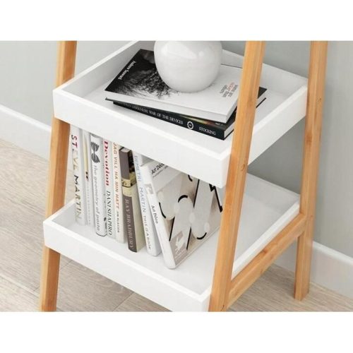 Könyvespolc 3 szintes - 35 x 30 x 75 cm - fehér (DA01190)