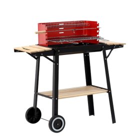 Grillsütő kerekekkel - 93 x 42 x 84 cm (DA01149)