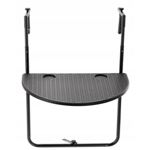 Lehajtható függő asztal erkélyre - íves - 60 x 64 x 83,5 cm (DA01189A)